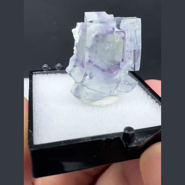 Clear Fluorite with Mica Inclusions Yaogangxian 2.0 cm — alternate view