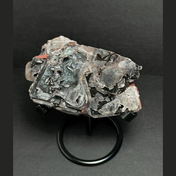 Black Chocolate Calcite on Stand 8.0 cm — alternate view
