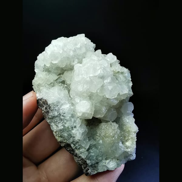 Apophyllite flower cluster from Shijiangshan — complete view