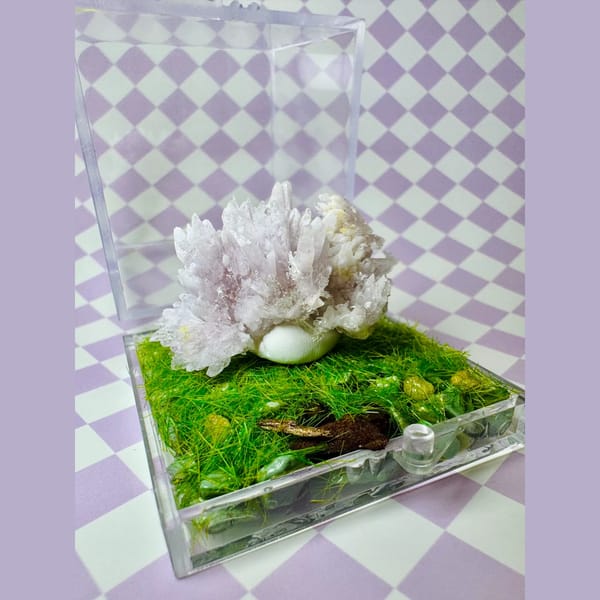Pink Creedite Flower Cluster Guizhou 5.1 cm — complete view