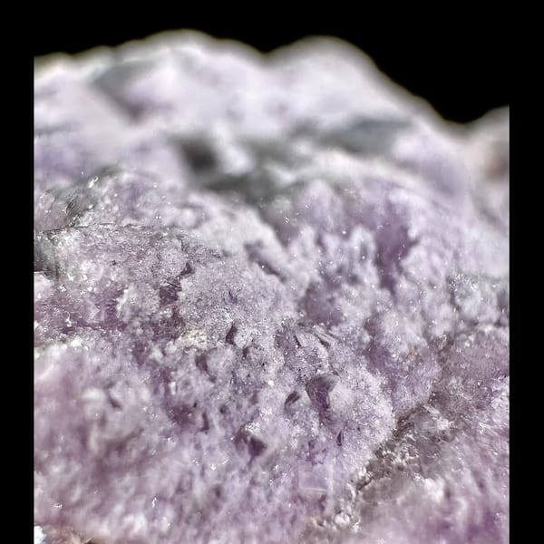 Purple Fluorite with White Inclusions Henan 11.0 cm — detail view