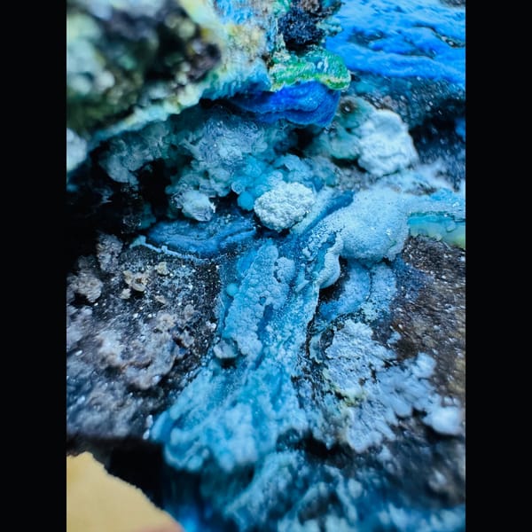 Blue Gibbsite Landscape Specimen 8.0 cm — alternate view