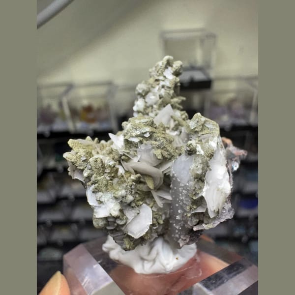Quartz Cluster with Green Crystals Inner Mongolia 4.0 cm — alternate view