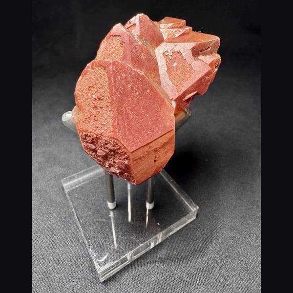 Red Quartz Crystal Cluster Shanxi 6.0 cm — alternate view