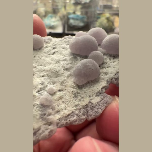 Botryoidal Purple Fluorite on Matrix 8.0 cm — alternate view