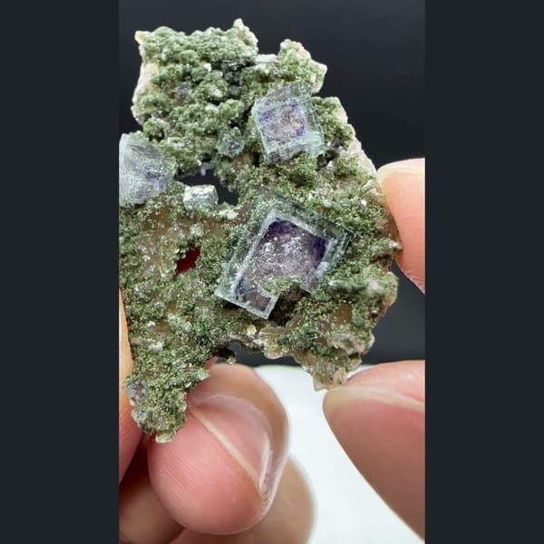 Fluorite with Mica and Chlorite Yaogangxian 4.4 cm — alternate view
