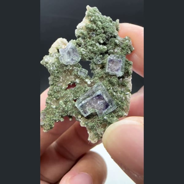 Fluorite with Mica and Chlorite Yaogangxian 4.4 cm — alternate view