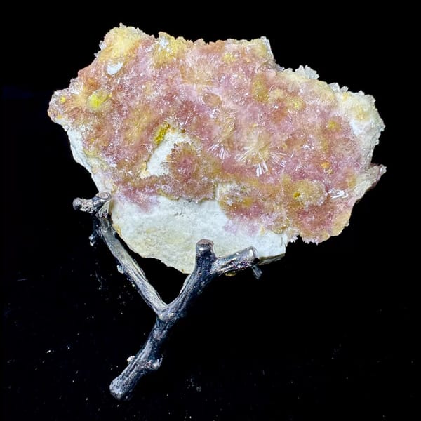 Pink Creedite Flower with Yellow 8.0 cm — alternate view