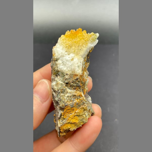 Orange Pyromorphite with Quartz, Guangxi
