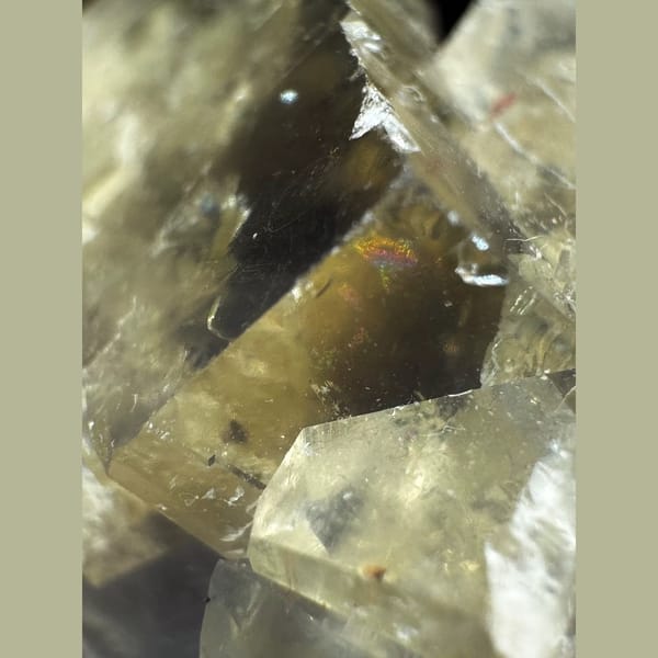 Pale Yellow Fluorite Cubes 3.0 cm — complete view