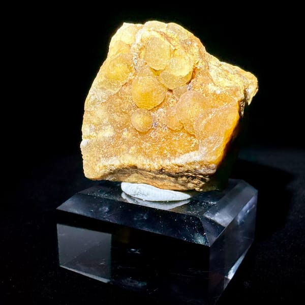 Yellow Globular Fluorite Henan 4.5 cm — alternate view