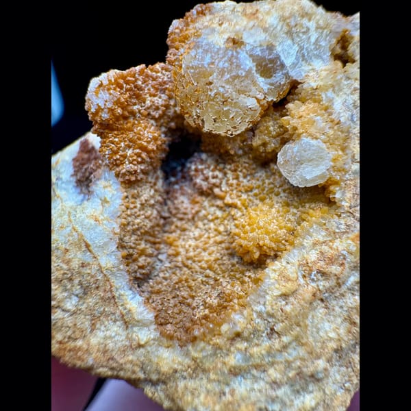 Yellow Globular Fluorite Henan 4.5 cm — detail view