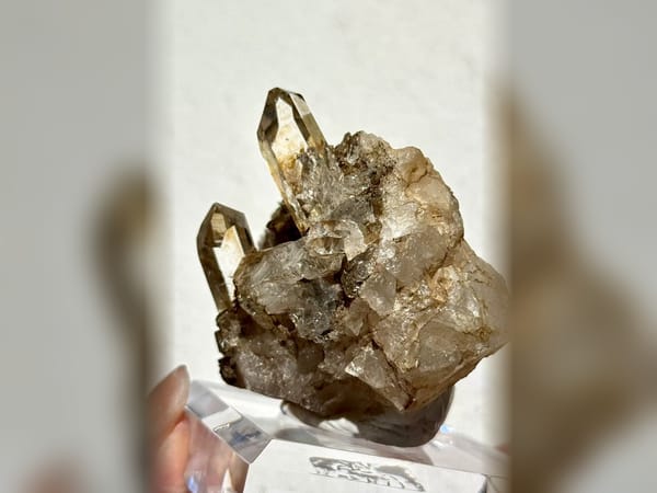 Hashupi Quartz Crystal Cluster 134 g, Pakistan, Bright Natural Mineral Specimen — alternate view