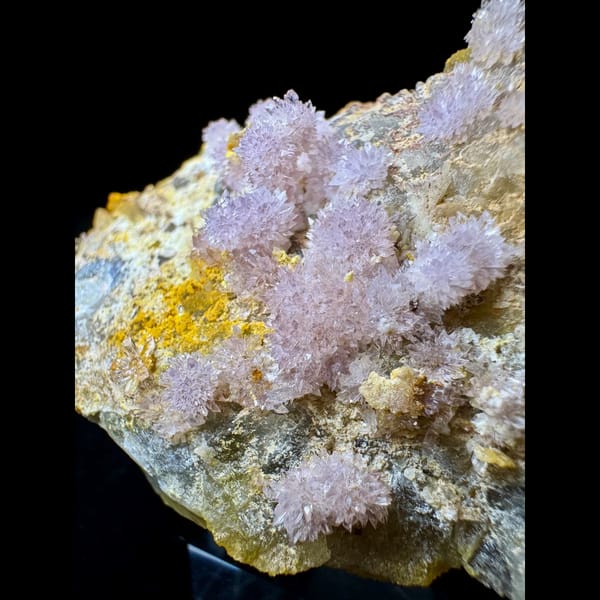 Pink and White Creedite with Fluorite 9.0 cm — alternate view