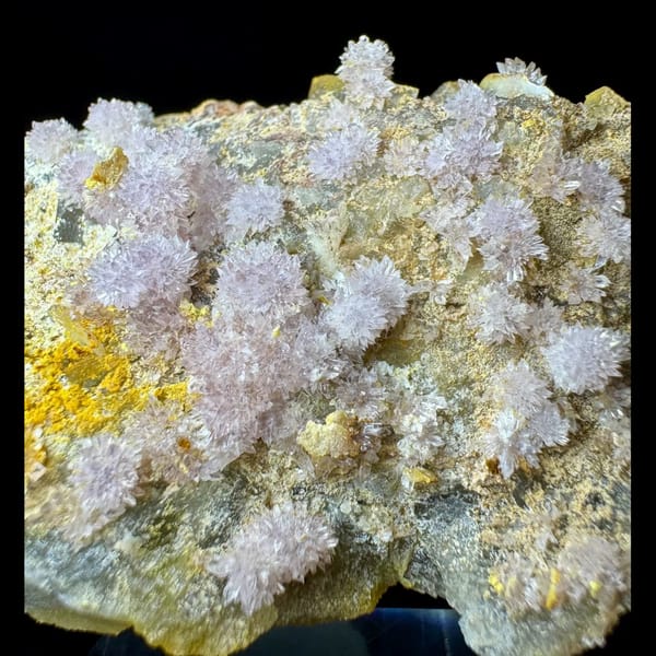 Pink and White Creedite with Fluorite 9.0 cm — alternate view