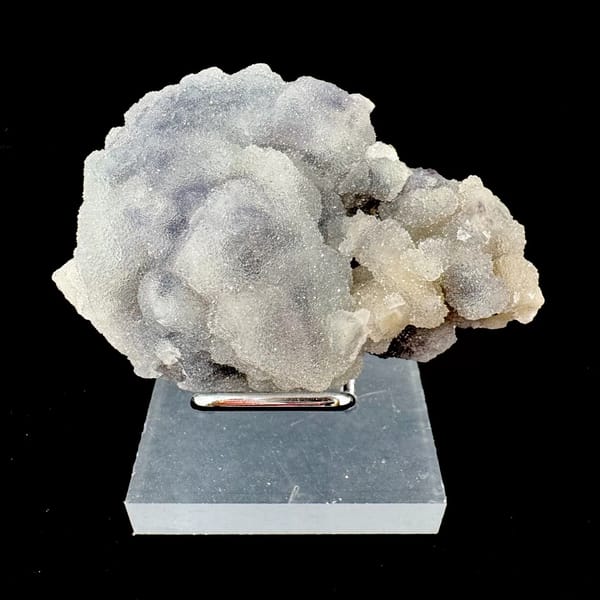 Quartz over Fluorite with Purple Fluorescence 7.5 cm — complete view