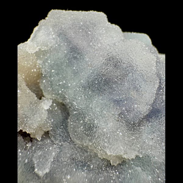 Quartz over Fluorite with Purple Fluorescence 7.5 cm — alternate view