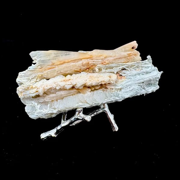 White Bladed Quartz with Fine Inclusions 10.0 cm — complete view