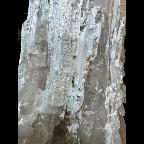 White Bladed Quartz with Fine Inclusions 10.0 cm — detail view