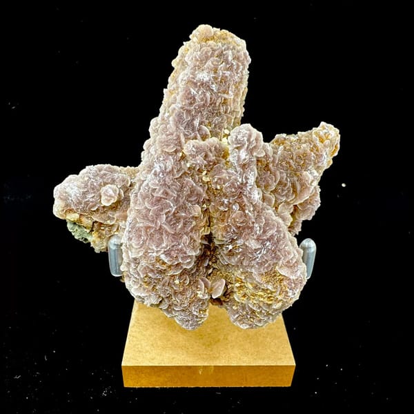 Lavender Quartz with White Crystal Crust Inner Mongolia 8.0 cm — complete view