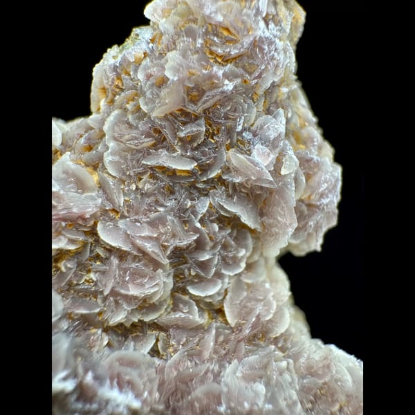 Lavender Quartz with White Crystal Crust Inner Mongolia 8.0 cm — detail view