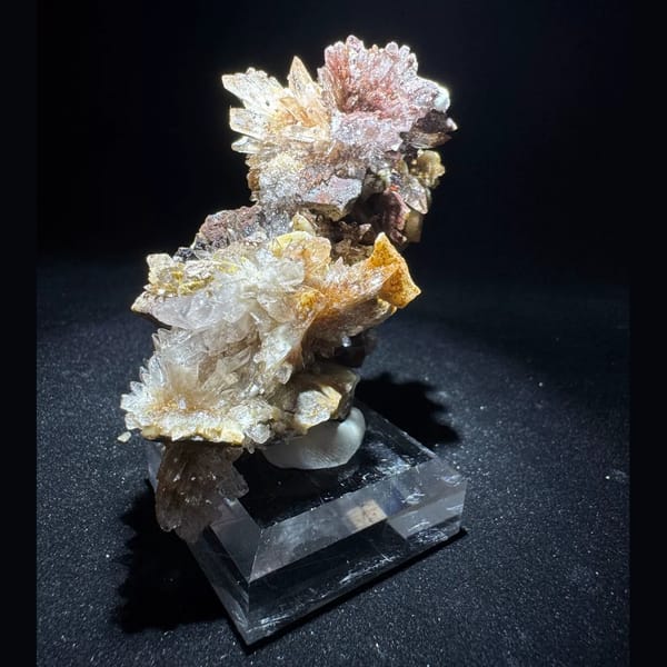 White and Brown Creedite with Yellow Guizhou 9.0 cm — complete view