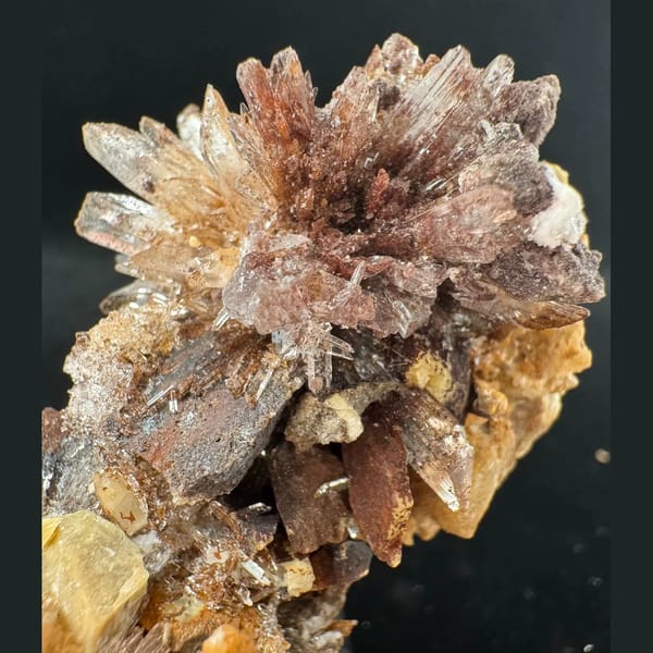 White and Brown Creedite with Yellow Guizhou 9.0 cm — alternate view