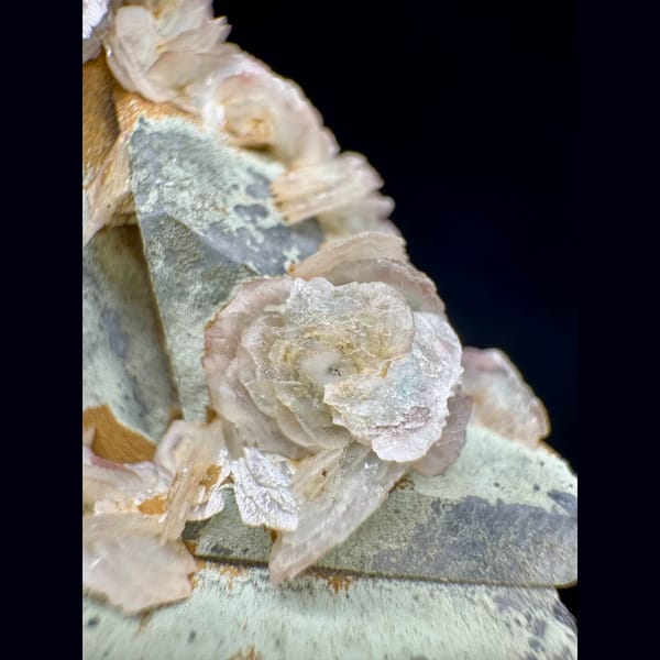 Green Quartz with Red Calcite Flowers Inner Mongolia 7.0 cm — alternate view