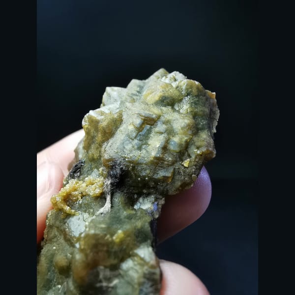 Yellow-green andradite garnet cluster — alternate view