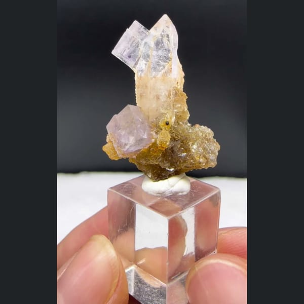 Quartz with Fluorite and Mica Yaogangxian 2.8 cm — alternate view