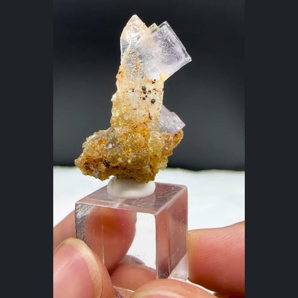 Quartz with Fluorite and Mica Yaogangxian 2.8 cm — alternate view