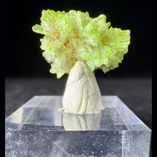 Creedite with Conichalcite 2.0 cm — complete view