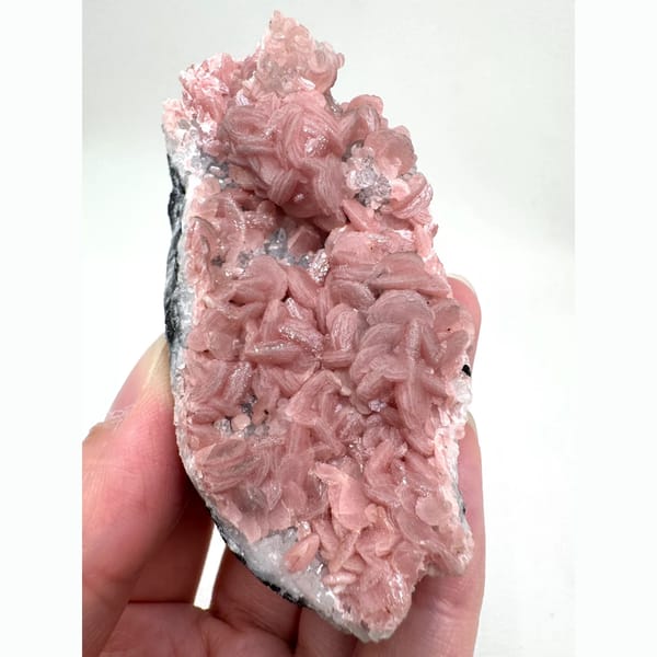 Pink Rhodochrosite Plate Wuzhou 12.0 cm — alternate view