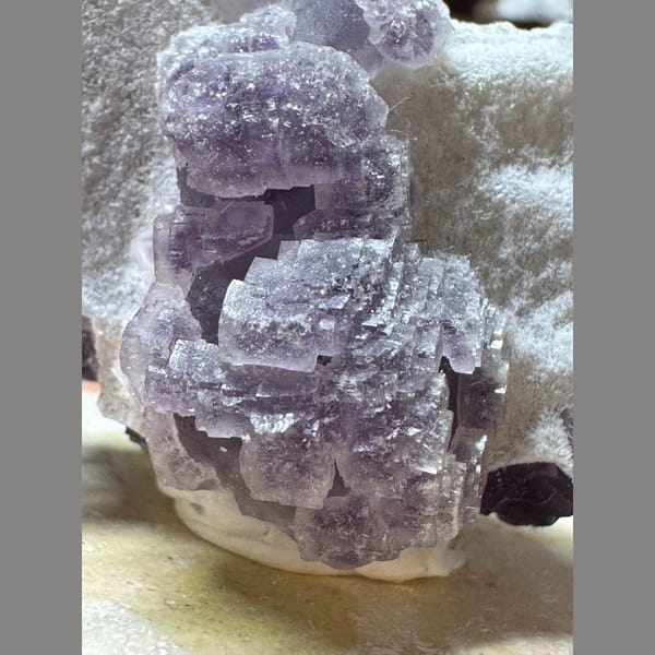 Purple Fluorite Cubes on Matrix 5.0 cm — alternate view