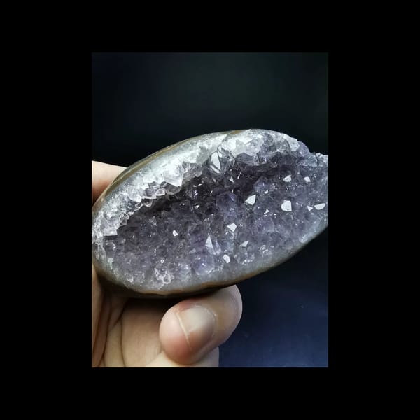 Light purple Uruguayan amethyst pocket — alternate view