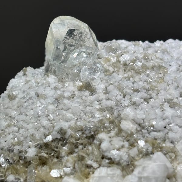 Aquamarine with Feldspar and Mica Xuebaoding 6.8 cm — alternate view