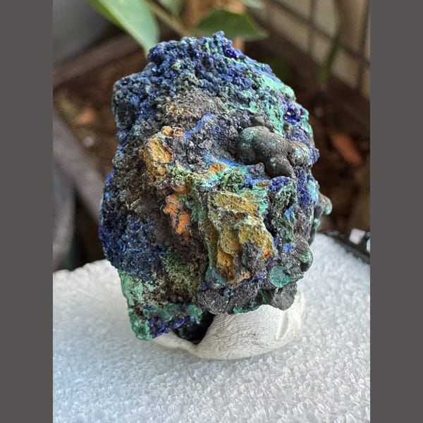Blue Azurite with Malachite 4.0 cm — alternate view