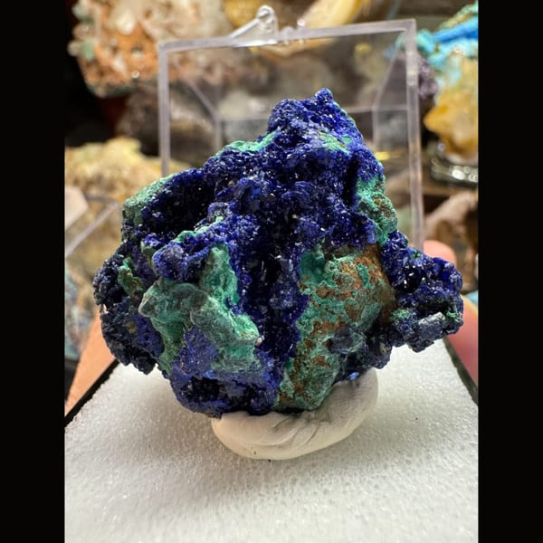Azurite with Malachite Anhui 4.0 cm — complete view