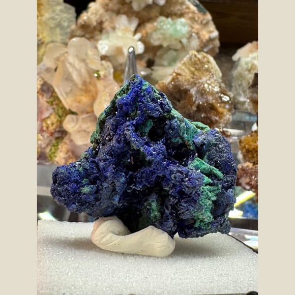 Azurite with Malachite Anhui 4.0 cm — alternate view