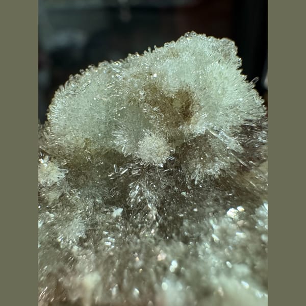 White Needle Fluorite Cluster Fujian 8.0 cm — complete view