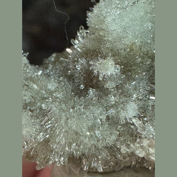 White Needle Fluorite Cluster Fujian 8.0 cm — alternate view