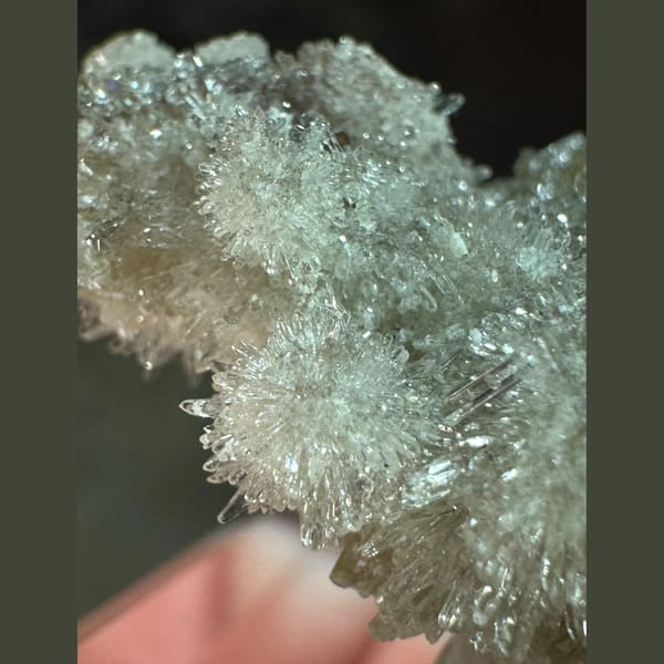 White Needle Fluorite Cluster Fujian 8.0 cm — alternate view