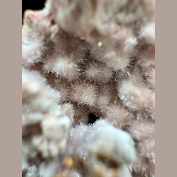 Pink Fuzzy Gypsum Nest 3.5 cm — detail view