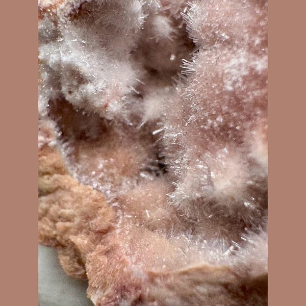 Pink Fuzzy Gypsum Nest 3.5 cm — detail view