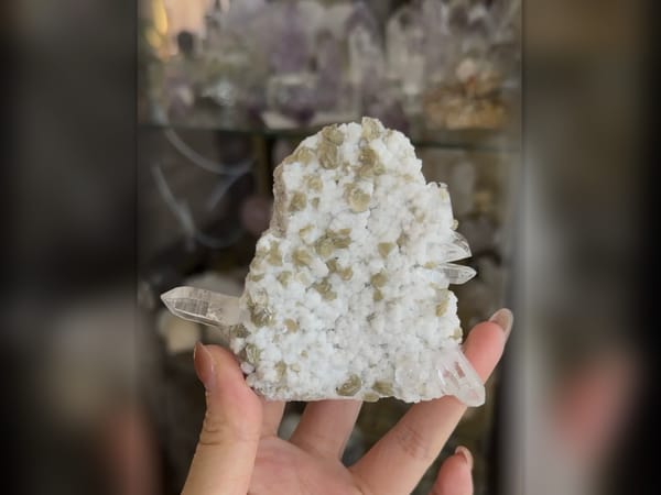 Hashupi Himalayan Quartz with Green Mica 169.6 g, Pakistan Cluster Specimen — alternate view