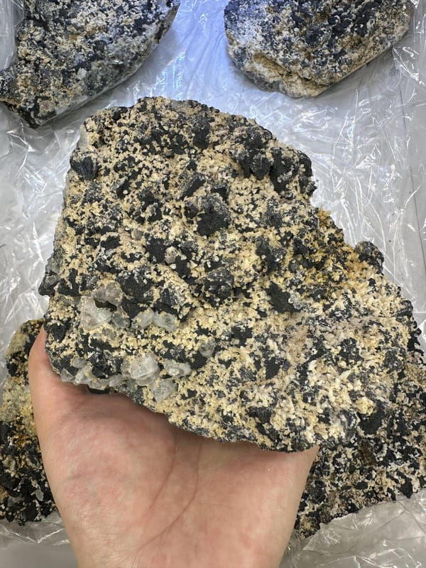 Five-Piece Chalcopyrite Lot, close-up of the surface