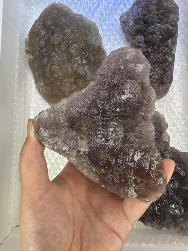 Four-Piece Purple Fluorite Lot, main view