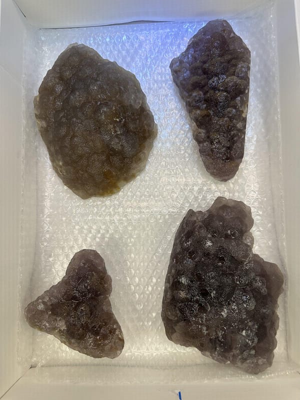 Four-Piece Purple Fluorite Lot, final view