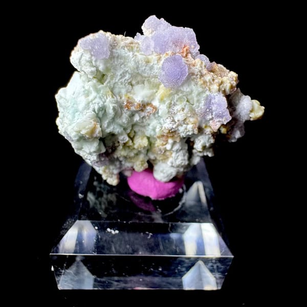 Light blue creedite crystals, natural mineral specimen, photo 1 of 8