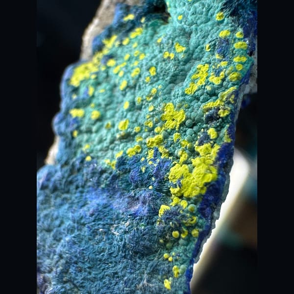 Azurite specimen, 4 × 1.5 × 0.8 cm, photo 6 of 8